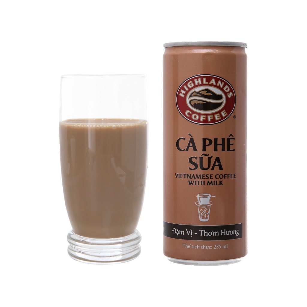 [Chỉ Giao Hỏa Tốc TP Hà Nội] Thùng 24 Lon Cà Phê Sữa HighLands Coffee 235ml