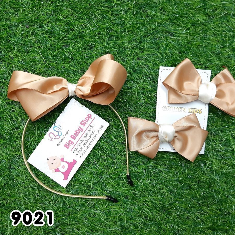 Set Cài Và Kẹp Tóc Nơ Bé Gái Nhiều Mẫu