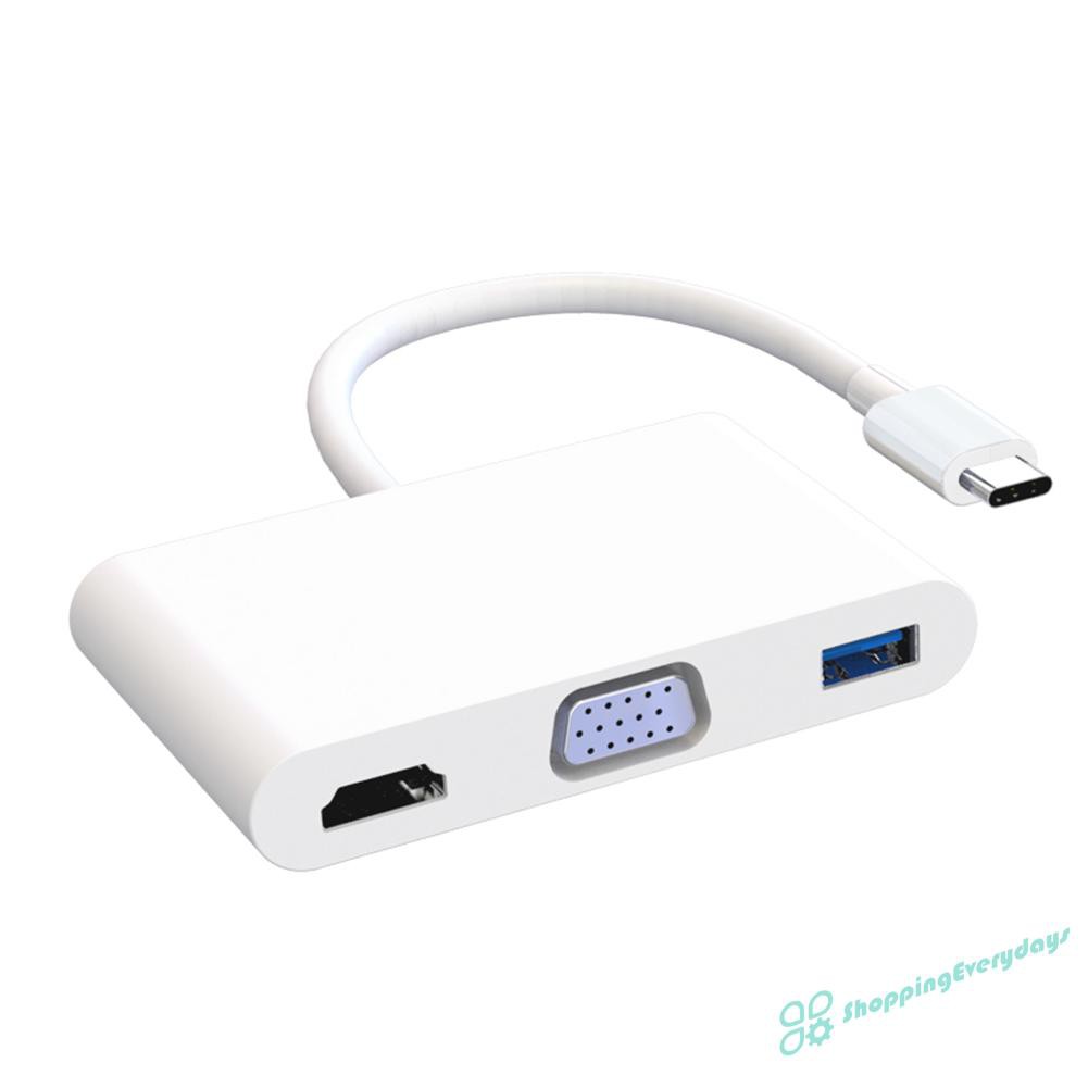 SV Bộ Chuyển Đổi 5 Trong 1 Xp5A 87w Pd Usb3.0 Hdmi 1080p Vga 3.5mm