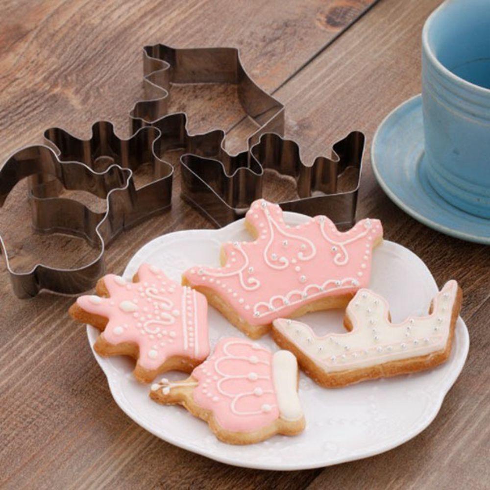 AUGUSTINA Khuôn Kim Loại Cắt Bánh Cookie Hình Vương Miện Hoàng Tử