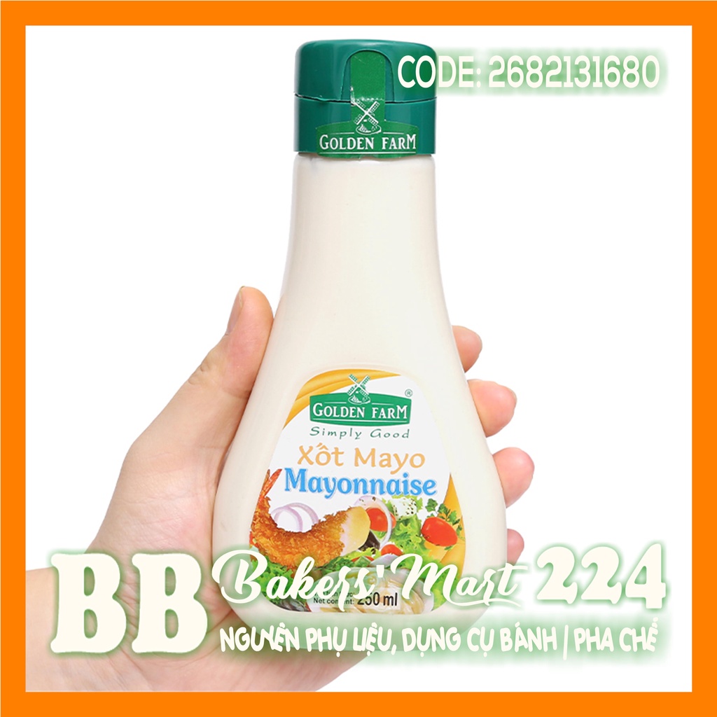 Xốt Mayonnaise hiệu Golden Farm - Chai 250ml