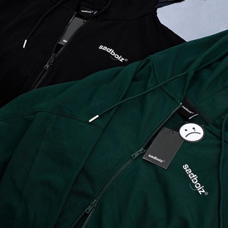 Áo khoác SADBOIZ LOWKEY hoodie zipper mallard green&black