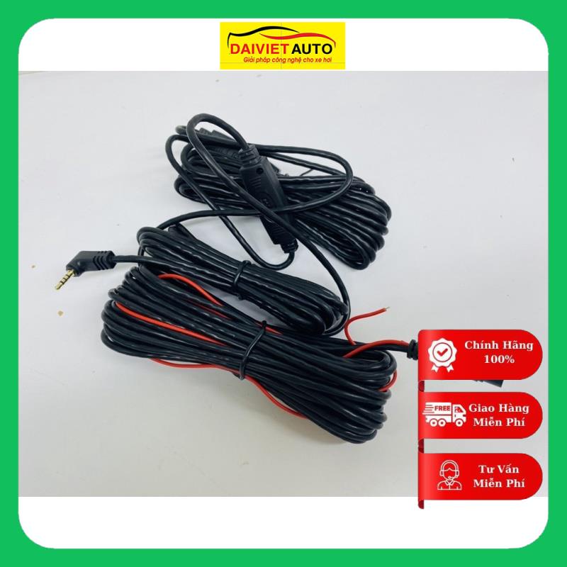 Dây tín hiệu camera lùi trên ô tô, dài 15m, 4 chân và 5 chân, jack 2.5mm | Đại Việt Auto