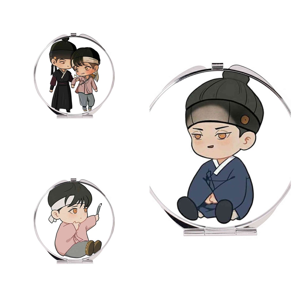 ( tròn ) Gương Dạ ký anime boylove bỏ túi cầm tay 2 mặt dễ thương tiện lợi quà tặng độc đáo