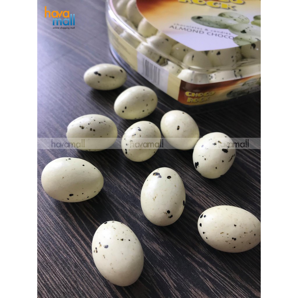 Kẹo Socola Trứng Khủng Long Nhân Hạnh Nhân Choco Rock – Gói 100g