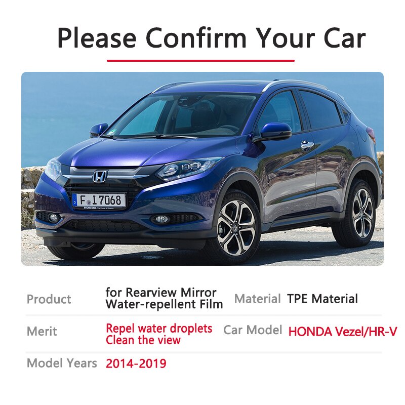 Phim Dán Kính Chiếu Hậu Chống Sương Mù/Nước Mưa Cho Xe Hơi Honda HR-V Vezel 2014~2019 2016 2017 2018