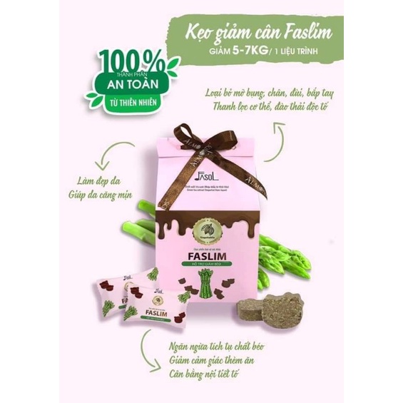 Keo giảm cân ALMONDS faslim 15v