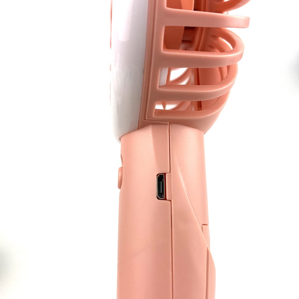 Quạt cầm tay mini Gutek F670 sạc pin tích điện gió cực mát có đèn led