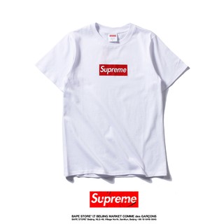 Áo Thun Tay Ngắn Vải Cotton In Chữ Supreme Thời Trang