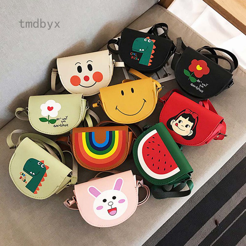 Tmdbyx Túi đeo chéo họa tiết hoạt hình dành cho bé gái