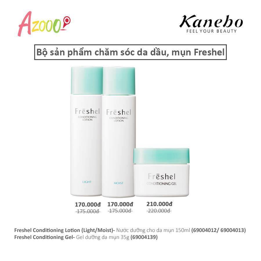 Lotion cho da dầu, mụn và nhạy cảm Nhật Bản [CÓ TEM CHỐNG HÀNG GIẢ] Kanebo Freshel 150ml