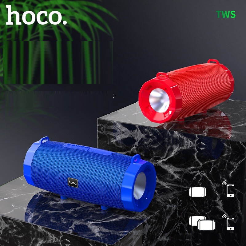 Loa bluetooth đa năng Hoco HK9 BLT5.0, đèn pin, công suất 10W, có khe cắm thẻ microSD