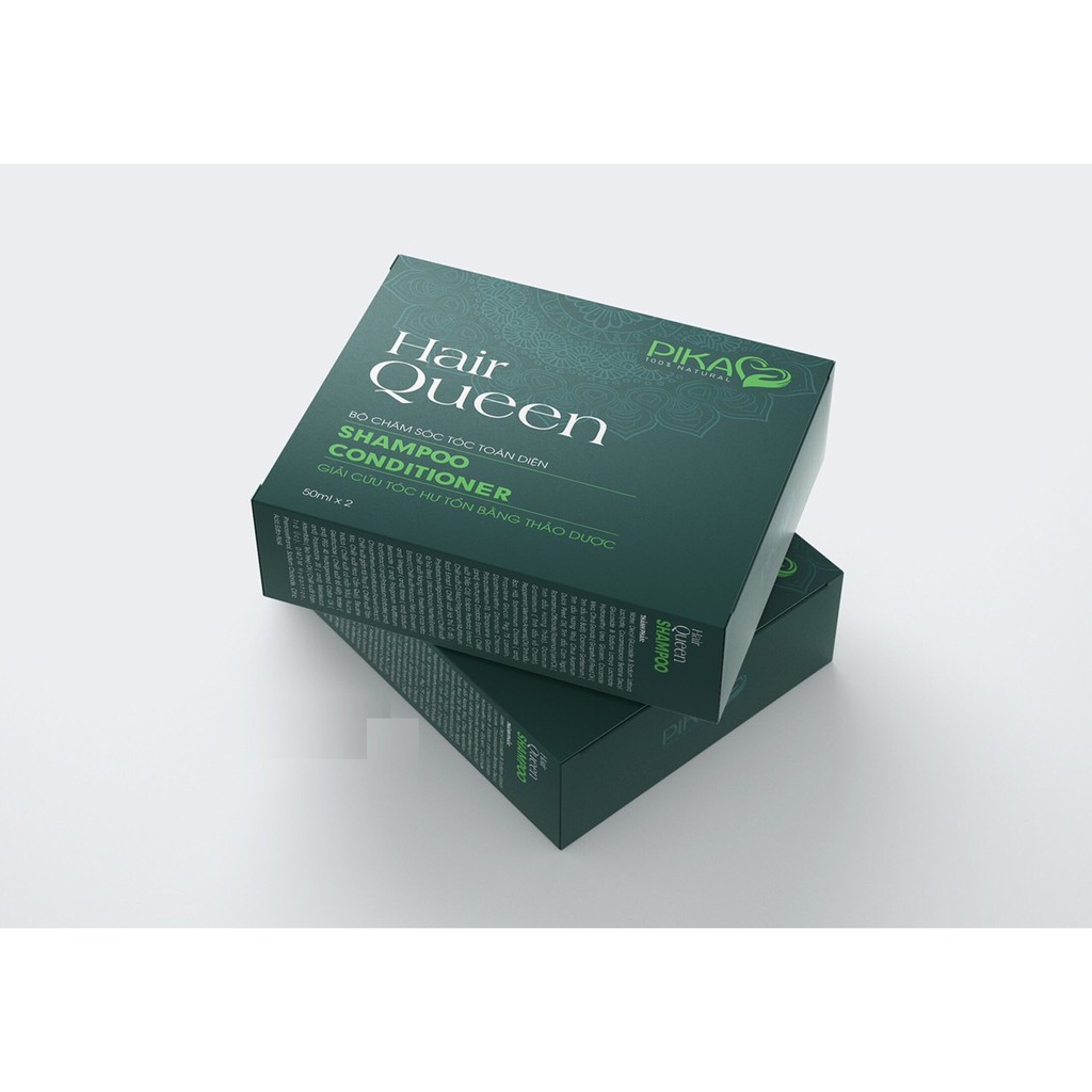 Combo dầu gội và dầu xả Hair Queen 100ml phục hồi tóc hư tổn | BigBuy360 - bigbuy360.vn