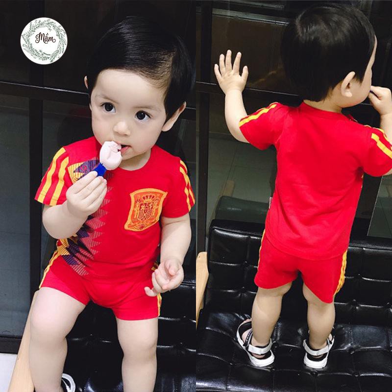 Áo bóng đá cộc tay cho bé Mầm Store Size từ 7 đến 28kg | BigBuy360 - bigbuy360.vn