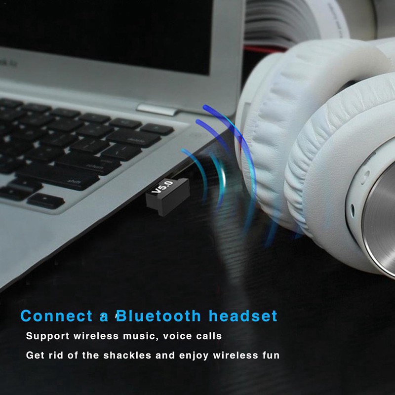 USB Bluetooth 5.0 bổ sung bluetooth cho máy tính để bàn, cho laptop bị hỏng bluetooth USB V5.0 CSR DONGLE