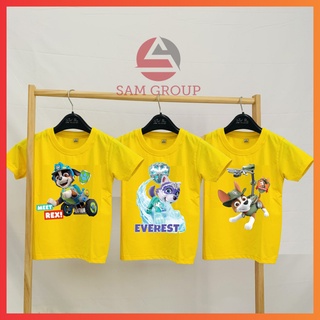 Áo Thun Đội chó cứu hộ Paw Patrol xịn xò cho trẻ em tay ngắn màu trắng cực chất