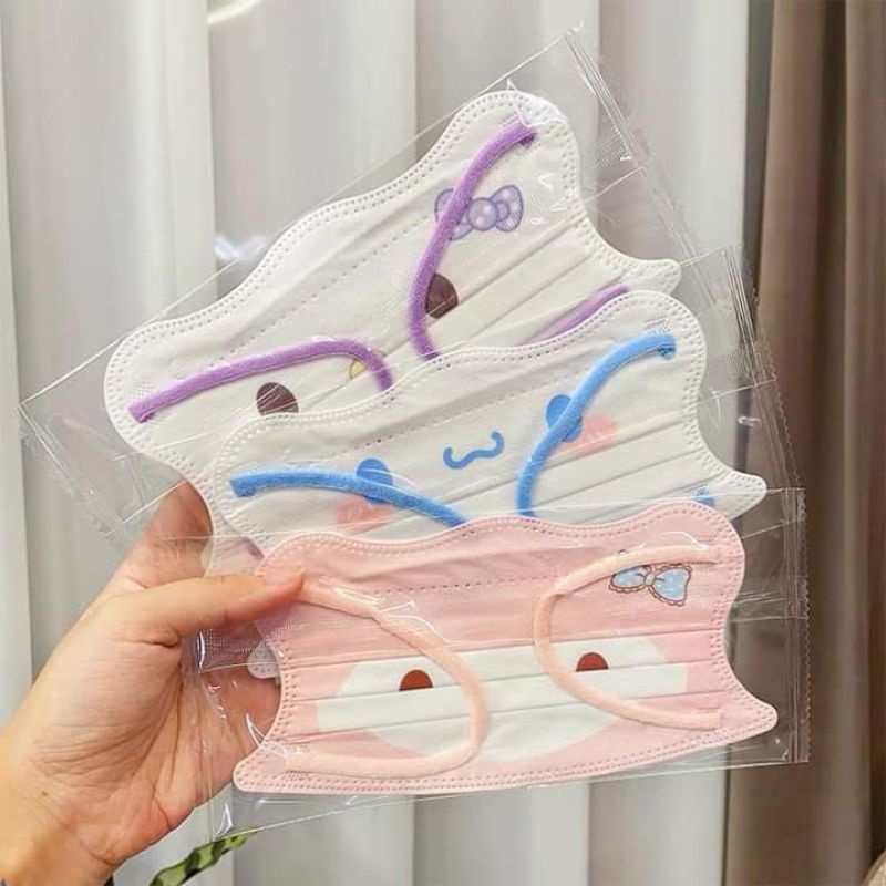 [ Hàng Sẵn Mới Về ] Set 10 KT in hình mặt siêu cute đóng riêng từng chiếc người lớn