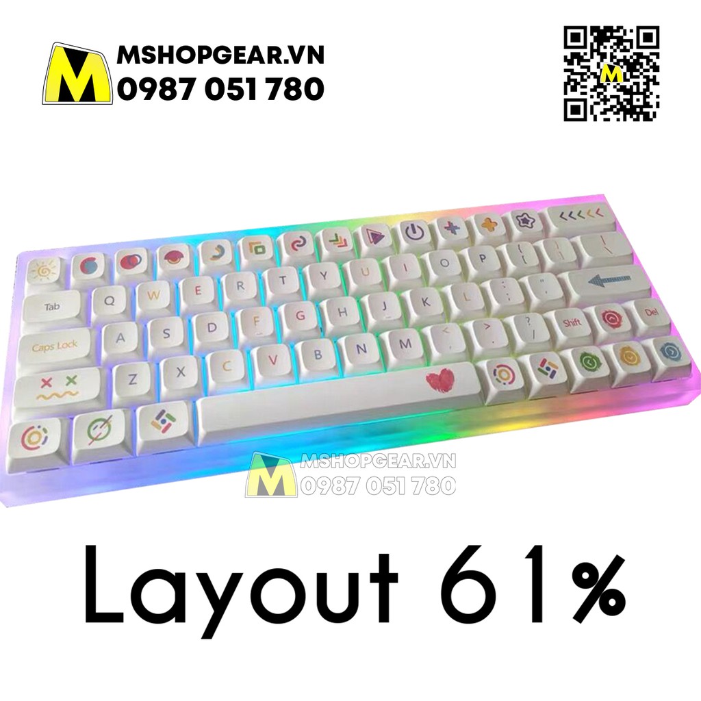 Bộ nút nhựa bàn phím cơ - Keycap XDA Color Pen