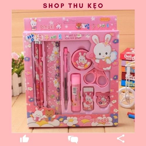 Bộ đồ dùng học tập ⚡FREESHIP⚡ Sét đồ 9 món dễ thương cho bé, sét đồ học tập cho bé