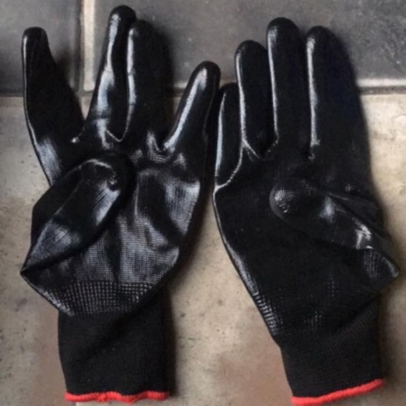 Gang tay phủ sơn xanh và đen hàng xịn 338