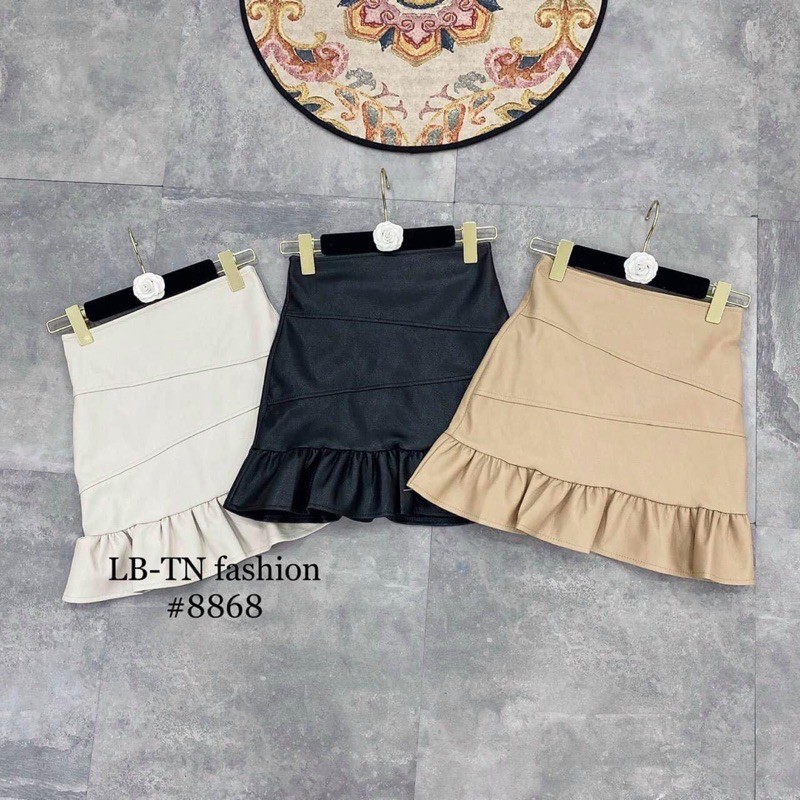 Chân váy da đuôi cá rúm QC | BigBuy360 - bigbuy360.vn