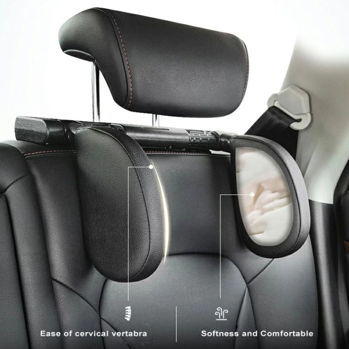 Gối tựa đầu chống mỏi cổ khi ngủ cao cấp dùng trên ô tô, xe hơi: TZ-A02