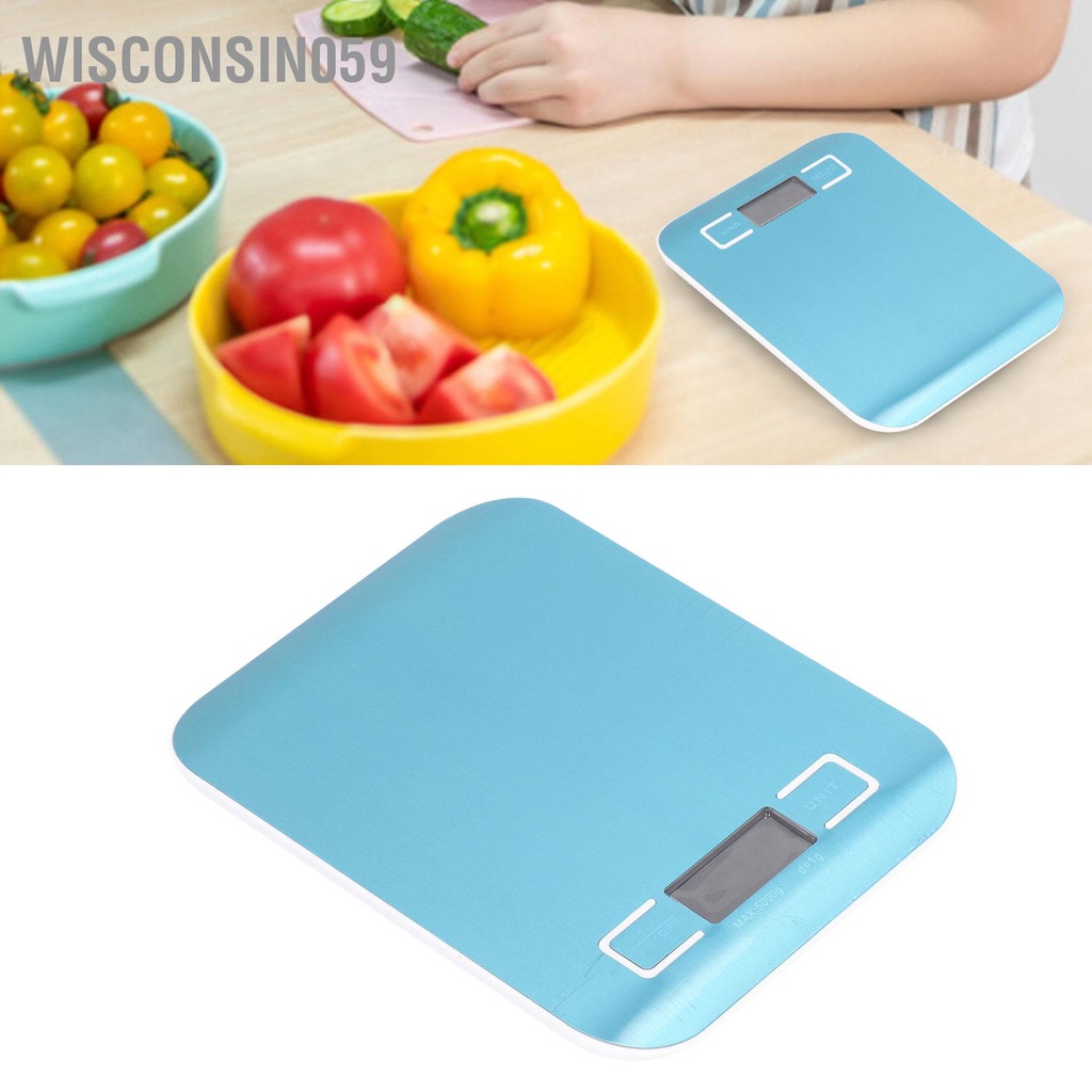 Wisconsin059 Cân điện tử Thực phẩm kỹ thuật số nhà bếp đo độ chính xác cao để nấu ăn Chế biến món