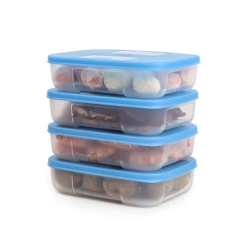 SET 6 HỘP 300ML DẸT NGĂN ĐÔNG TUPPERWARE SẴN