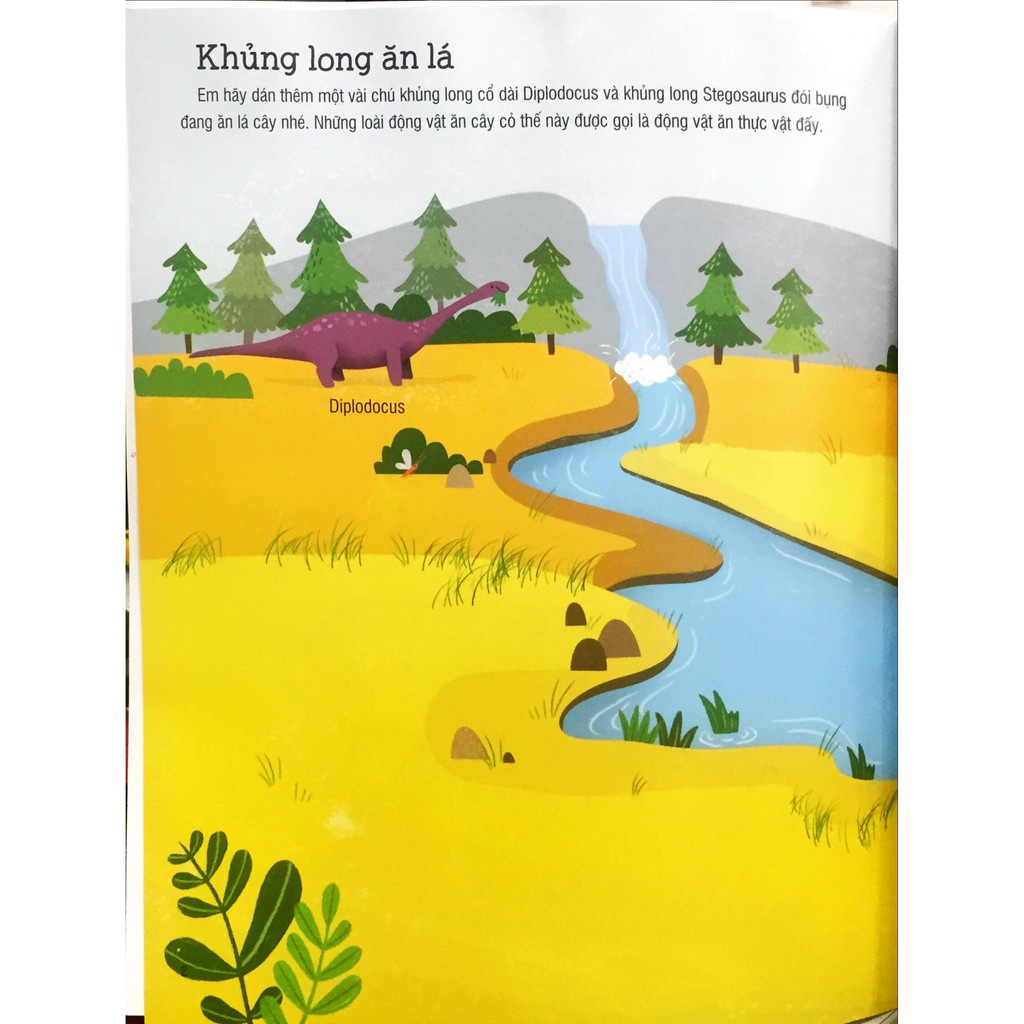 Sách - First sticker book - Sách dán hình đầu đời cho bé - Khủng long