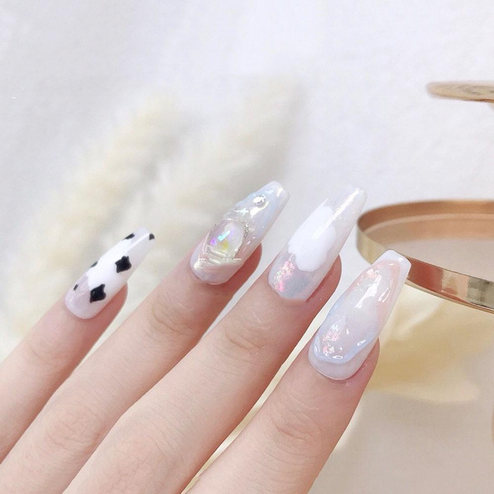 Nhân Vật CABEZA Aurora|Áo Kiểu Lệch Tà Thời Trang Cá Tính|Miếng Dán Trang Trí Móng Tay Nghệ Thuật DIY