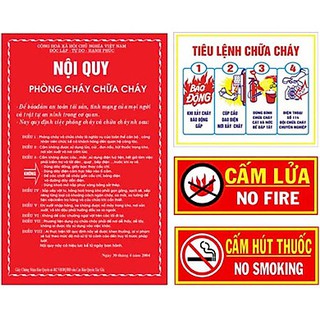 Nội quy Tiêu lệnh Cấm lửa Cấm thuốc PCCC