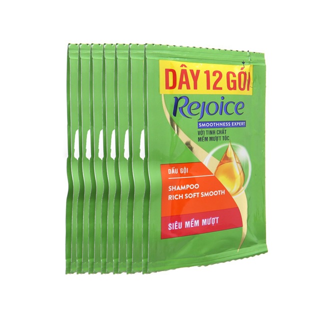 Combo 5 dây 12 gói Dầu Gội Rejoice  Siêu Mềm Mượt