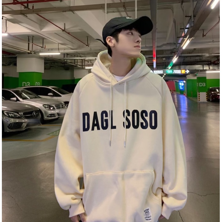 Áo Hoodie In Chữ Đơn Giản Thời Trang Dành Cho Nam Nữ áo hoodie unisex form rộng áo hoodie dày dặn
