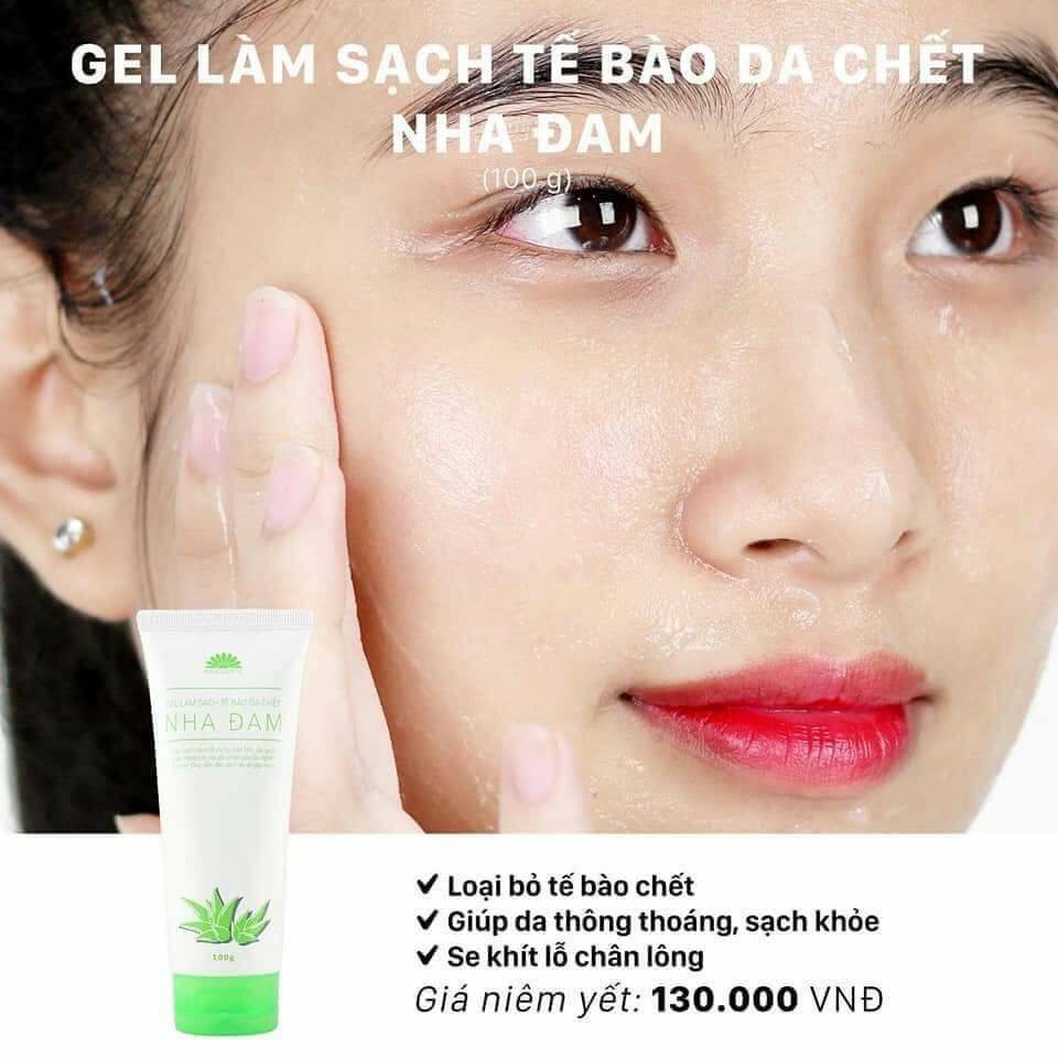 Gel tẩy tế bào chết nha đam - làm sạch lỗ chân lông Narguerite 100gr