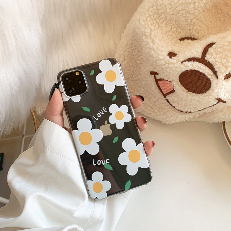 Ốp Onion hoa cúc daisy vintage dành cho iPhone 6 6s 6 plus 7 8 7 Plus 8 Plus X Xs Xr XsMax iPhone 11 11 Pro 11 Promax