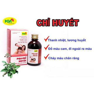 Chỉ Huyết PQA (thanh nhiệt cầm máu)_từ 2 tuổi lên,chảy máu cam,chảy máu chân răng,đi ngòai ra máu