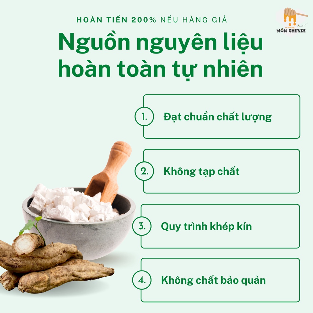 Bột Sắn Dây Nguyên Chất Mon Cherie Honey Loại Đặc Biệt Không Pha Trộn