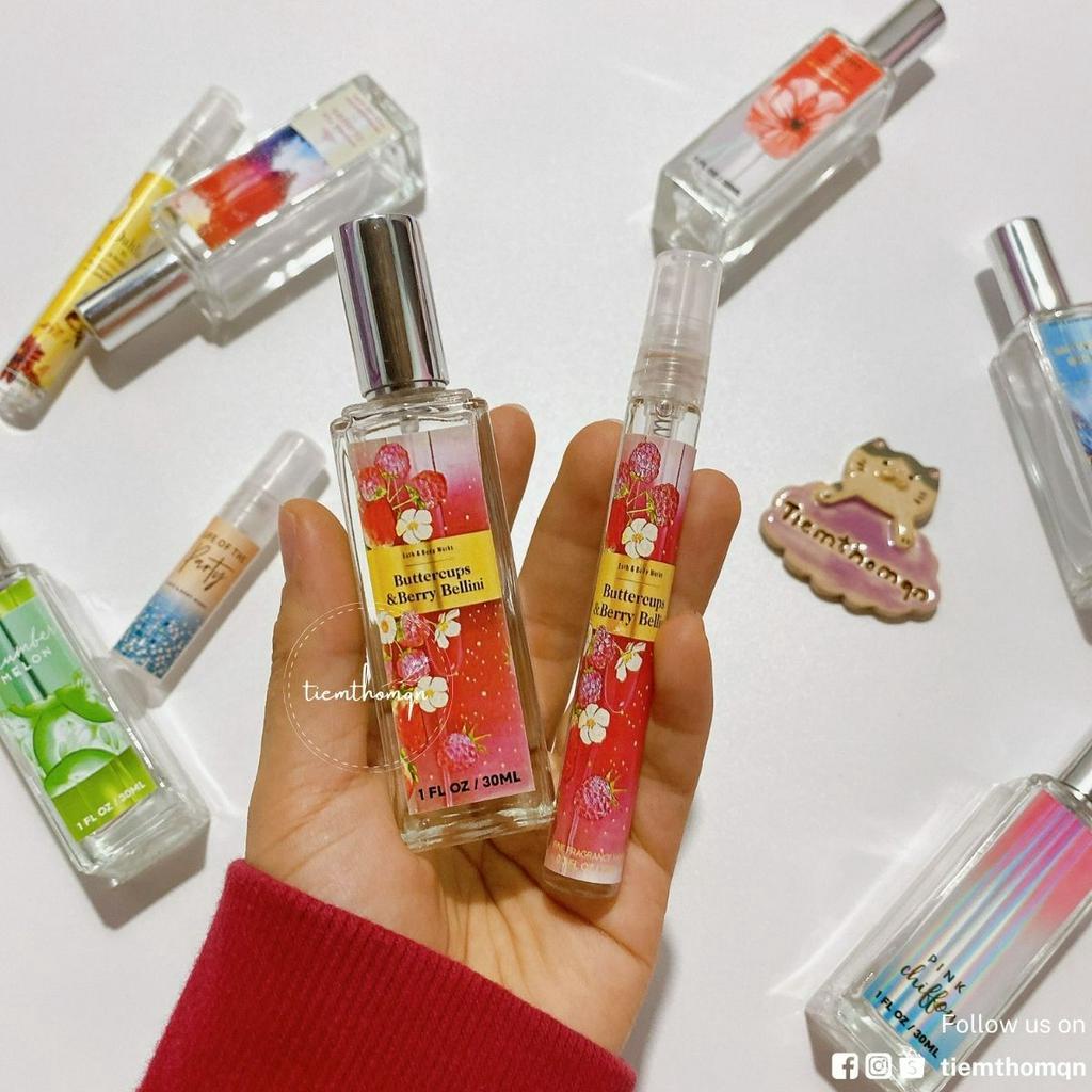Xịt Thơm Toàn Thân Body Mist Buttercups & Berry Bellini Bath & Body Works Mùi Hương Dễ Thương, Nhí Nhảnh