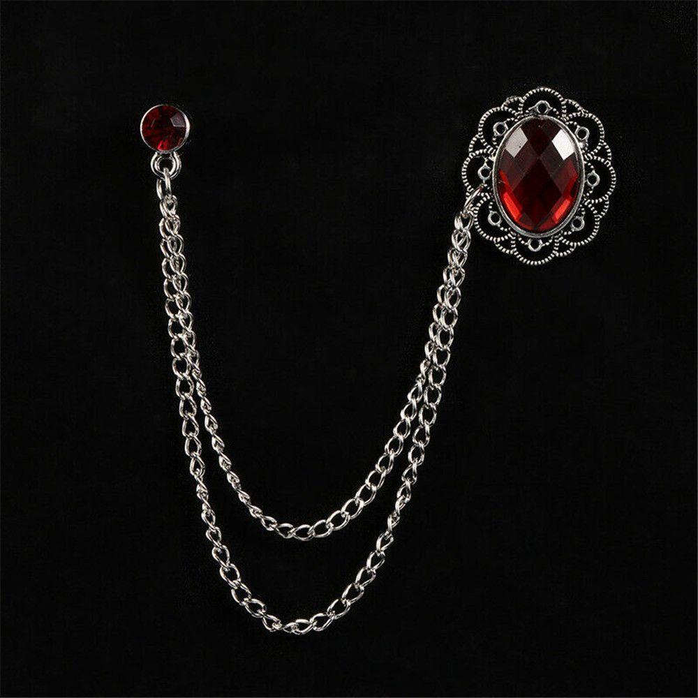 Kẹp Cổ Áo Dạng Chuỗi Tua Rua Thời Trang|Ghim Cài Cổ Áo Thiết Kế Đơn Giản Tiện Dụng