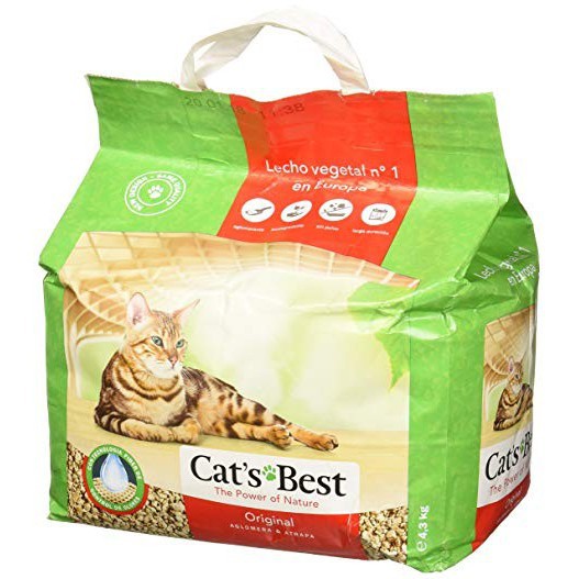 Cát vệ sinh hữu cơ cho mèo Cat's best Original 5L (2.1kg)