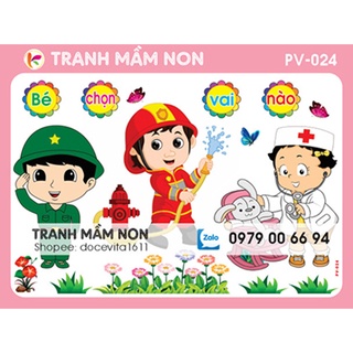 Decal mầm non - góc phân vai pv-024