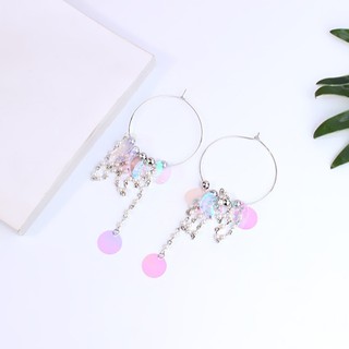 Bông tai khoen tròn phong cách thổ dân boho mùa hè - B1324