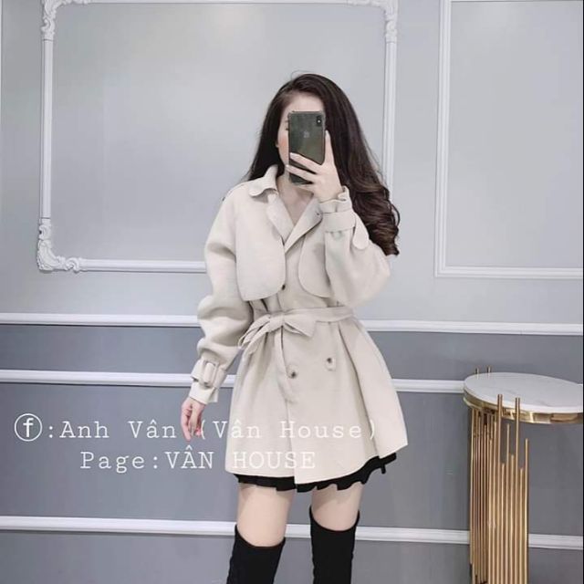 ÁO Khoác DẠ ÉP MANGTO Qc