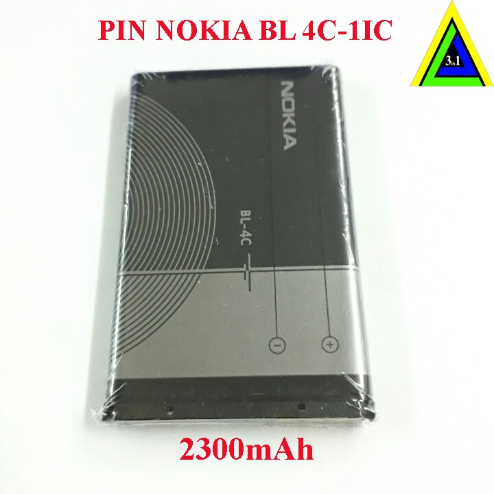 Pin BL-4C 2IC dành cho điện thoại Nokia chống phù pin dùng cho (1202, 1661, 2220s, 2690, 3500, 6125, 6131, 6300)