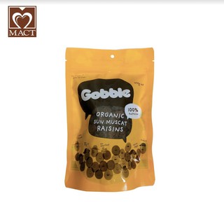 Nho khô hữu cơ GOBBLE ORGANIC SUN MUSCAT RAISINS - dẻo, ít ngọt - túi 375g
