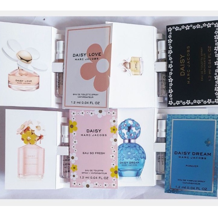 Sample mẫu thử Vial nước hoa chính hãng MARC JACOB  Daisy, Daisy Love, Daisy Eau So Fresh 1.2ml