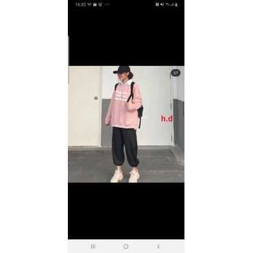 Sét Bộ thu đông nam nữ SWeater HUG Ulzzang tay bồngÁo thun dài tayĐồ mặc nhà Unisex giữ nhiệt ấm áp