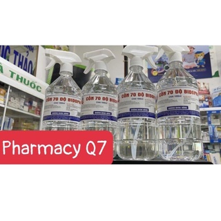 Chai xịt cồn 70 độ bidopha 1 lít alcool alcolho con 70 rửa tay khô sát khuẩn nhanh ethanol con 70