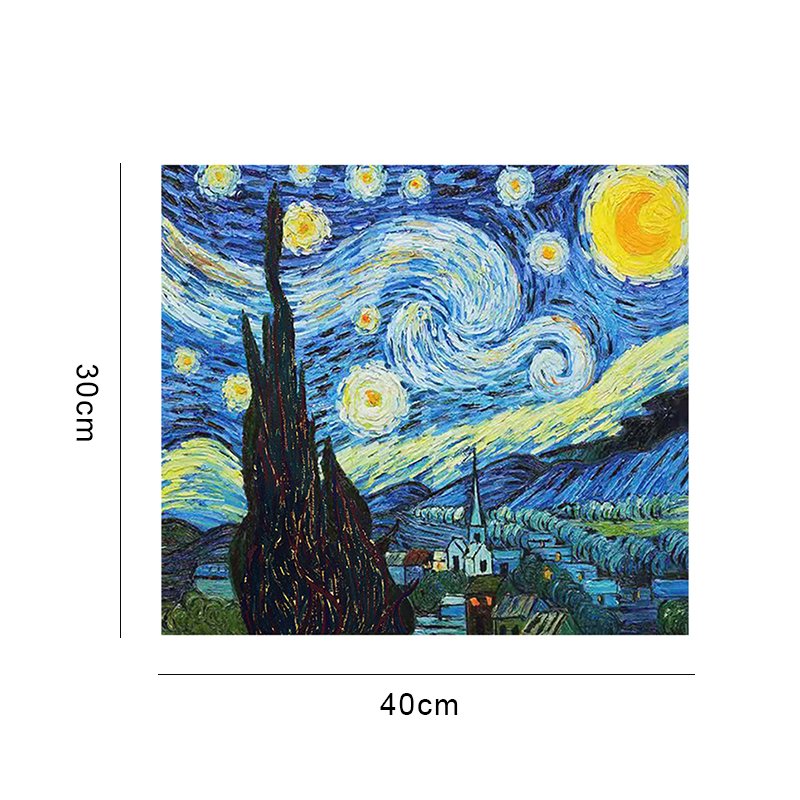 Bộ Tranh Đính Đá 5d Tự Làm 40x30cm Hình Ngôi Sao Thơ Mộng