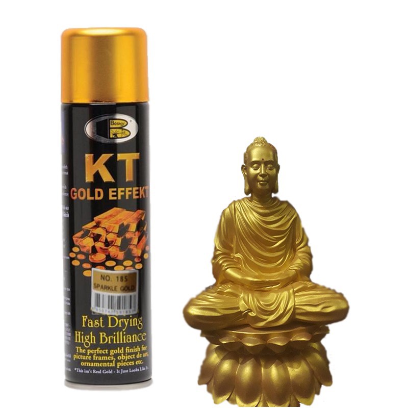 Sơn xịt BOSNY KT Gold Effect - B185 (giả vàng ánh kim) (200ml)